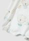 White pure cotton baby romper with prints_3