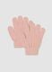 Pink Stretch-Fabric Gloves_0
