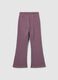 Girls' purple jogger trousers in pure cotton regular fit_1