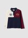 Polo multicolor in puro cotone a maniche lunghe e stampe Harry Potter_0
