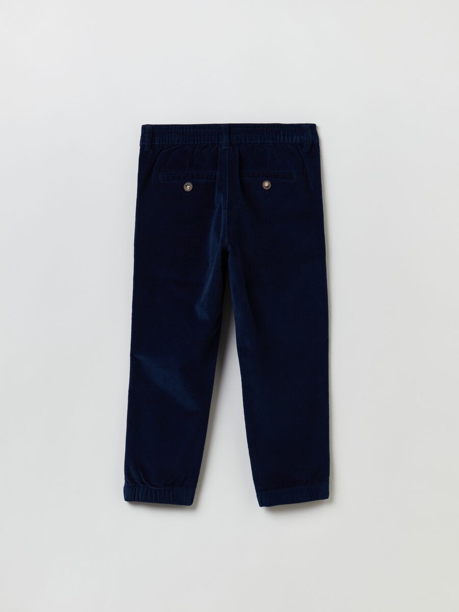 Joggers in corduroy con tasche_1