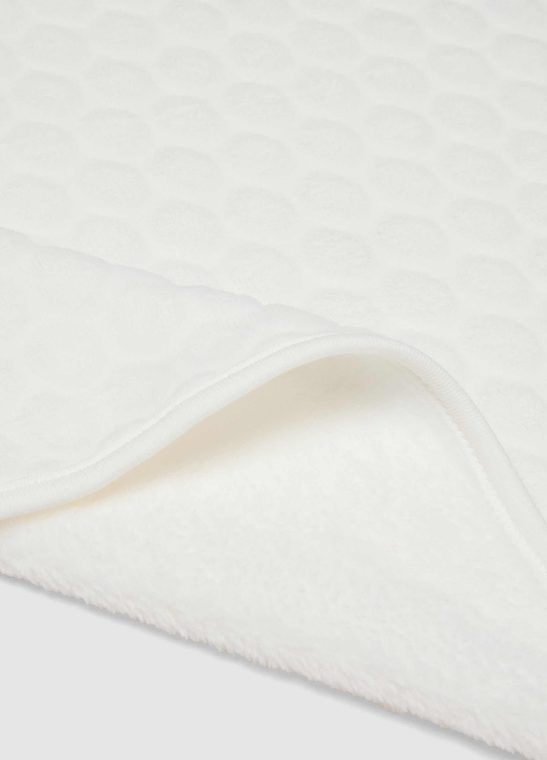 White organic cotton crib blanket for newborns