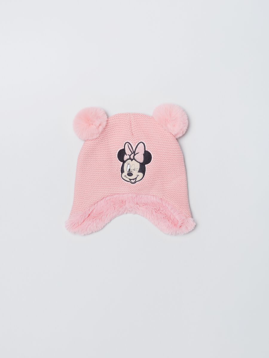 Berretto con eco pelliccia e pon pon Minnie_0