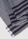 Soft scarf in multicolour striped viscose and cotton blend_2