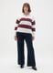 Regular fit multicolour cotton blend jumper_1