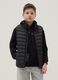 Gilet Ultralight imbottito nero da ragazzo regular fit con cappuccio_0