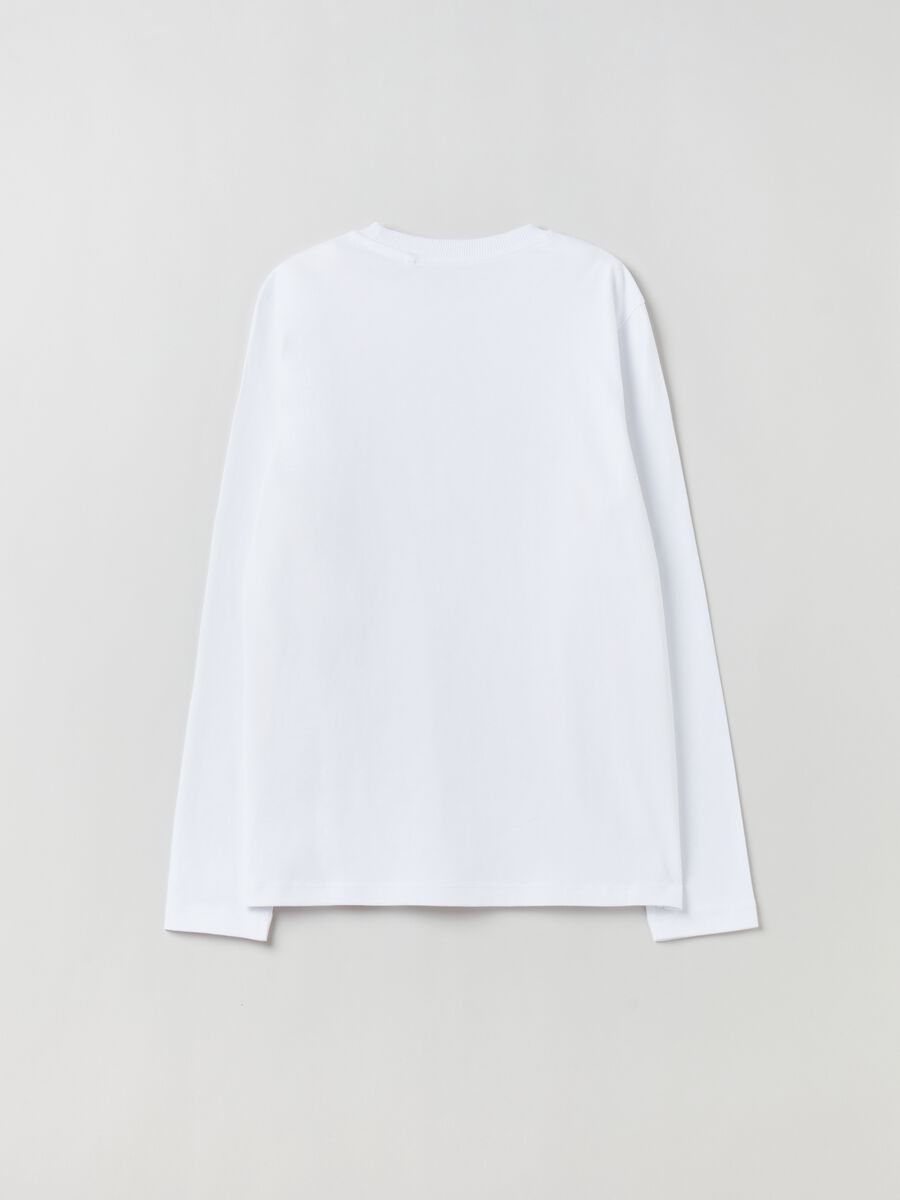 T-shirt a maniche lunghe stampa Polo Nord_1