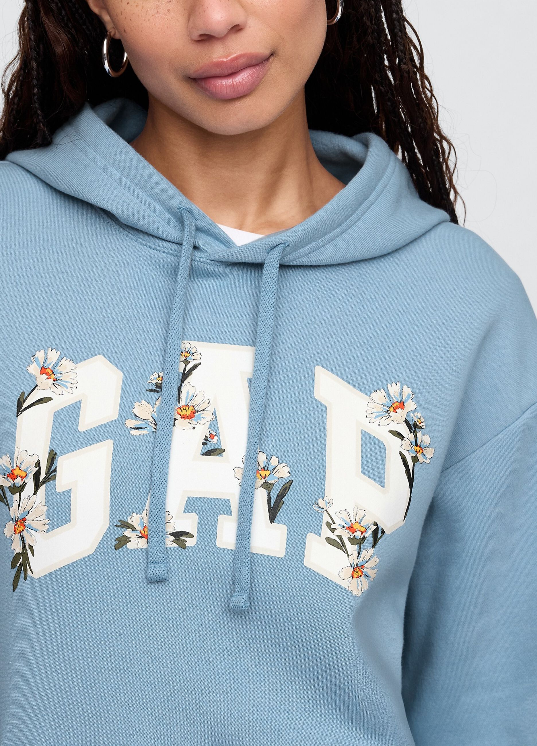 Blue Hooded Sweatshirt