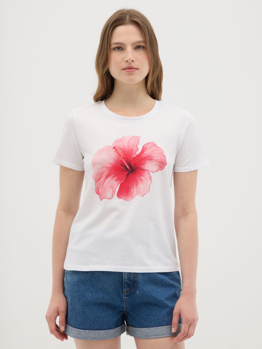 Women's multicolour pure cotton T-shirt with regular fit_0