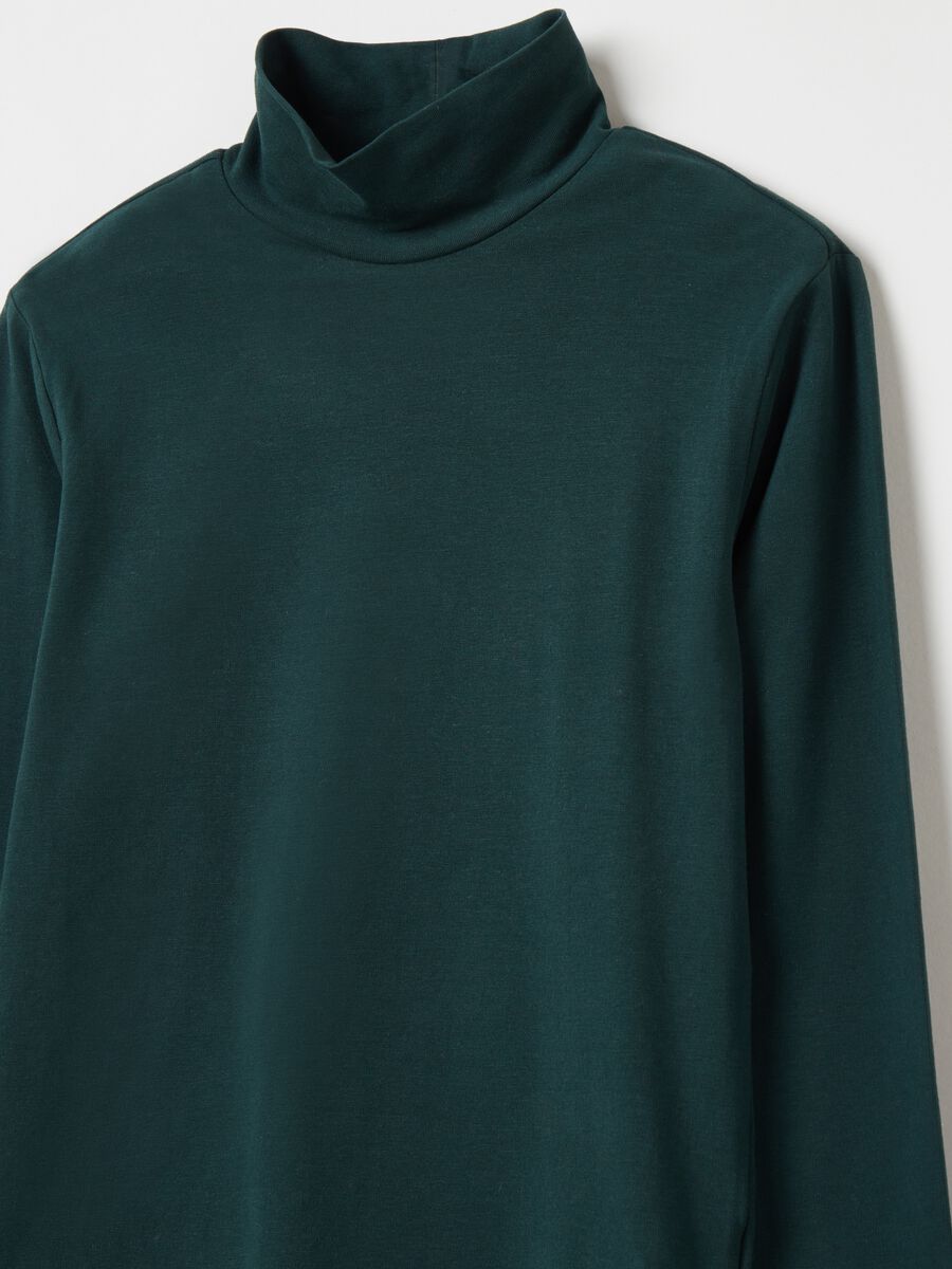 T-shirt a maniche lunghe collo alto_2