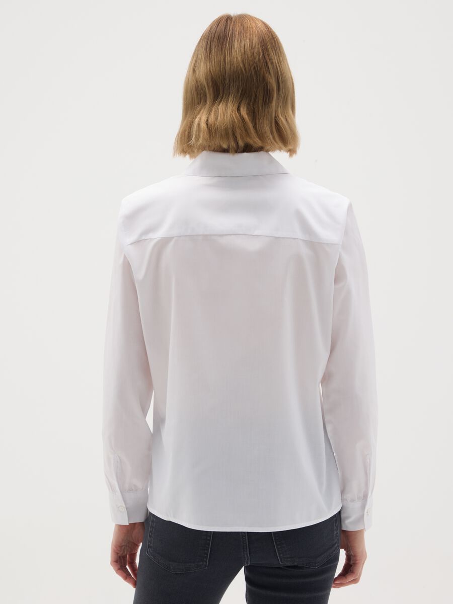 Camicia in cotone bianca slim fit_3