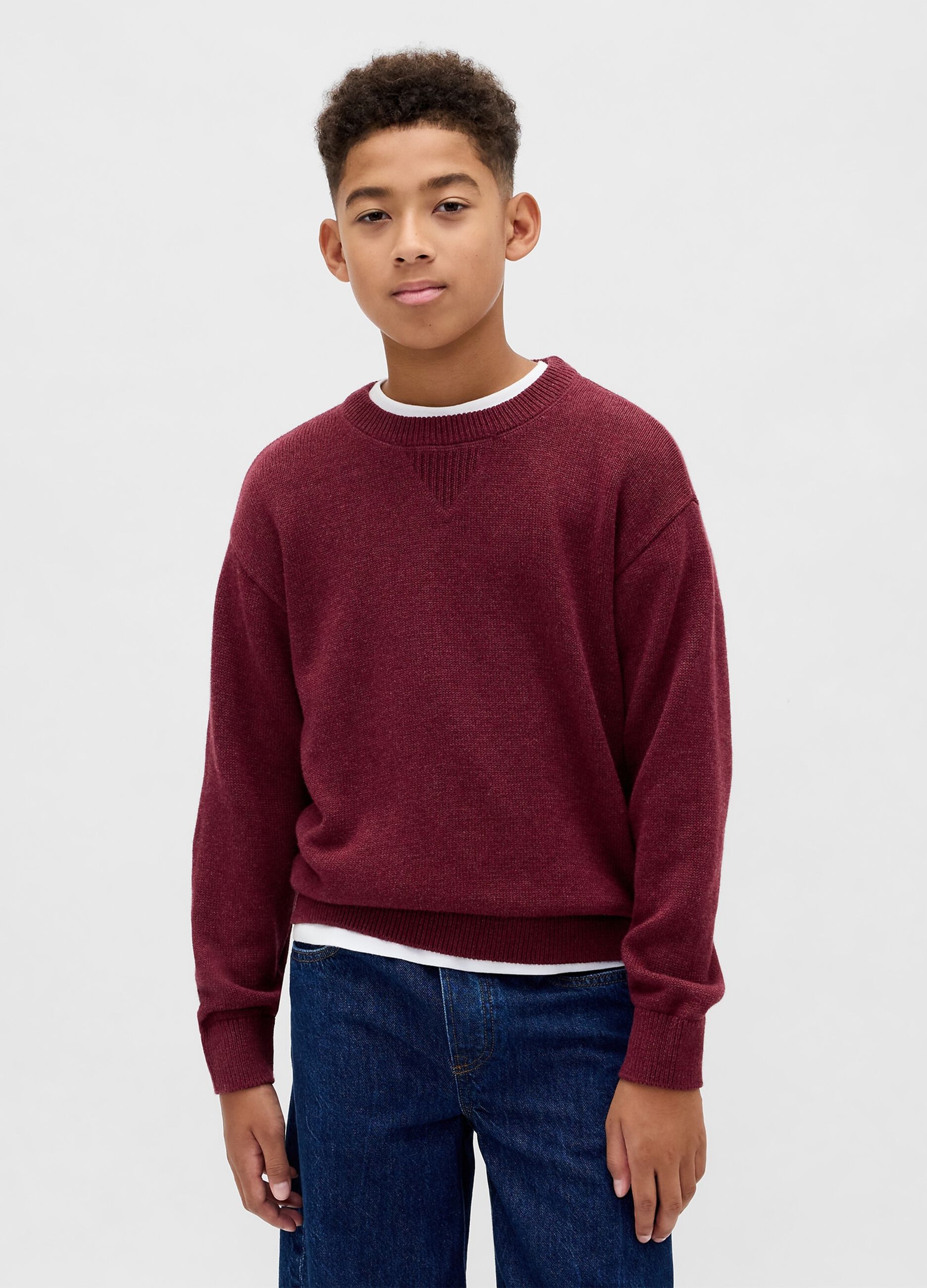 Red Cotton Sweater