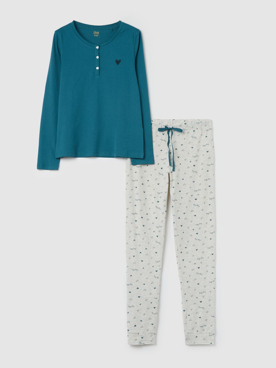 Long pyjamas with hearts print_4