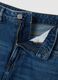 Regular fit blue denim pure cotton trousers_5
