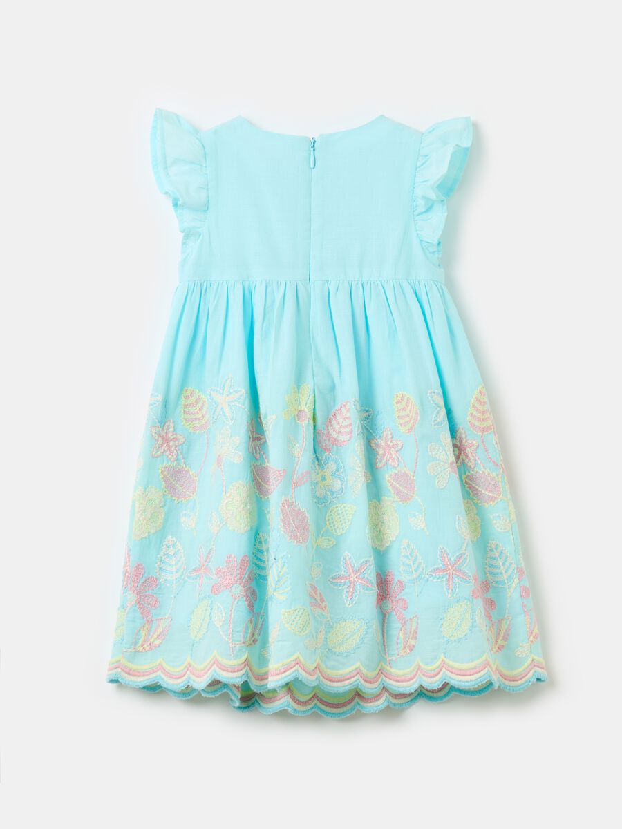 Cotton dress with floral embroidery_1
