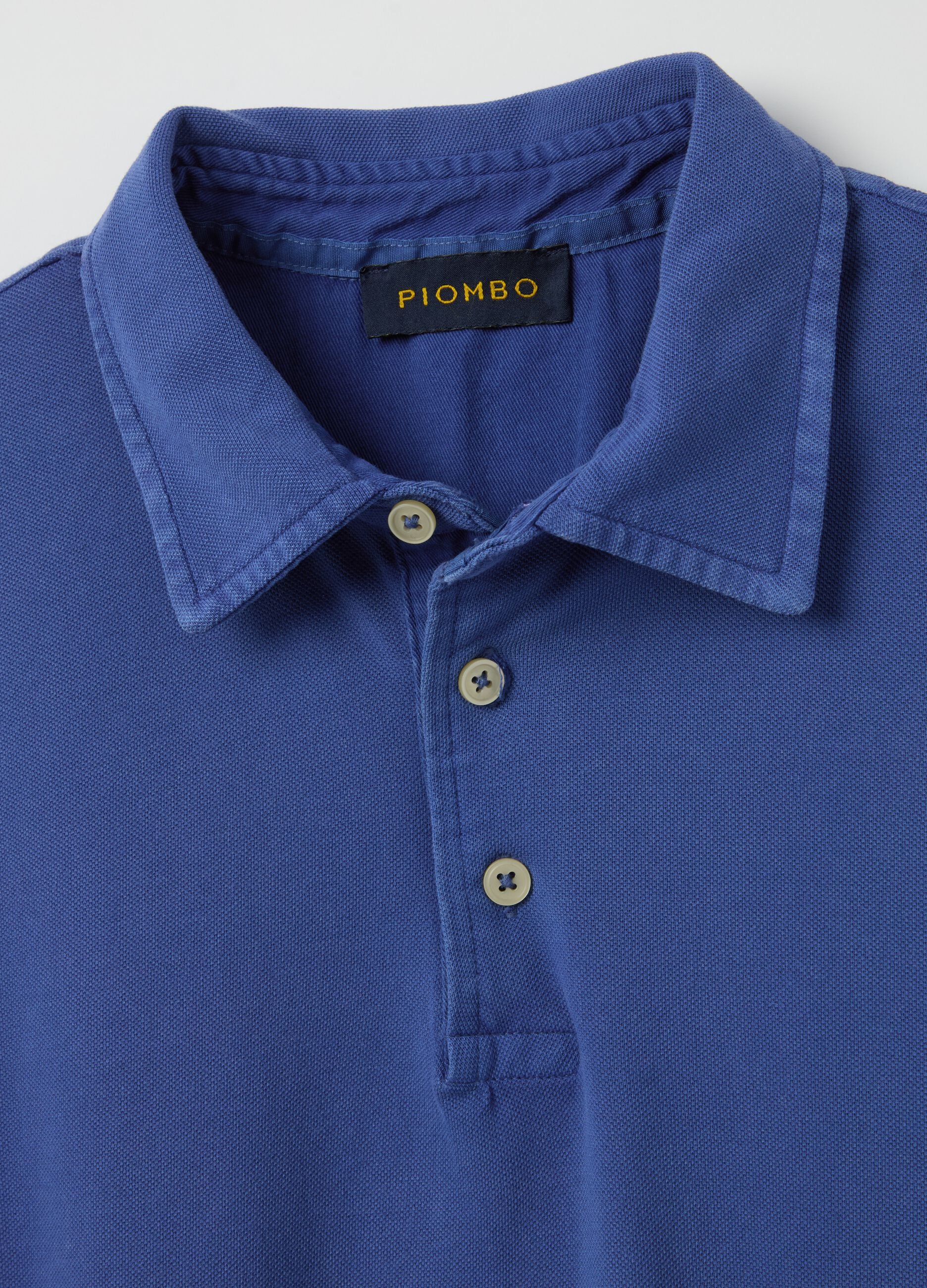 Cotton pique polo shirt