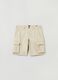Bermuda cargo shorts in cotton and Lyocell_1