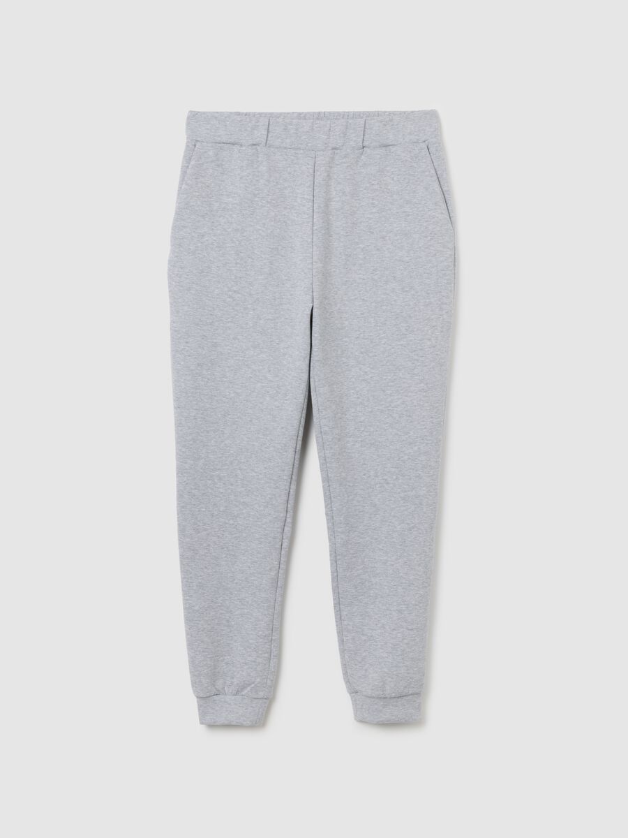 Pantaloni in misto cotone grigi regular fit_4