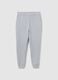 Grey cotton-blend trousers regular fit_4