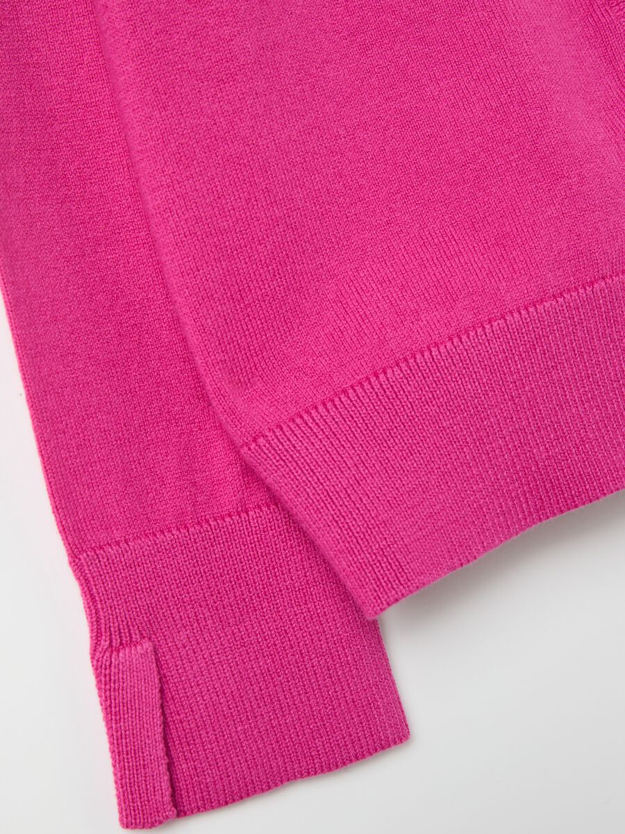 Knit cardigan with splits_2