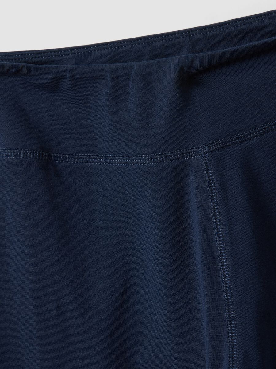 Blue stretch cotton skinny-fit leggings_5