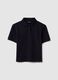 Black pure cotton polo regular fit_0