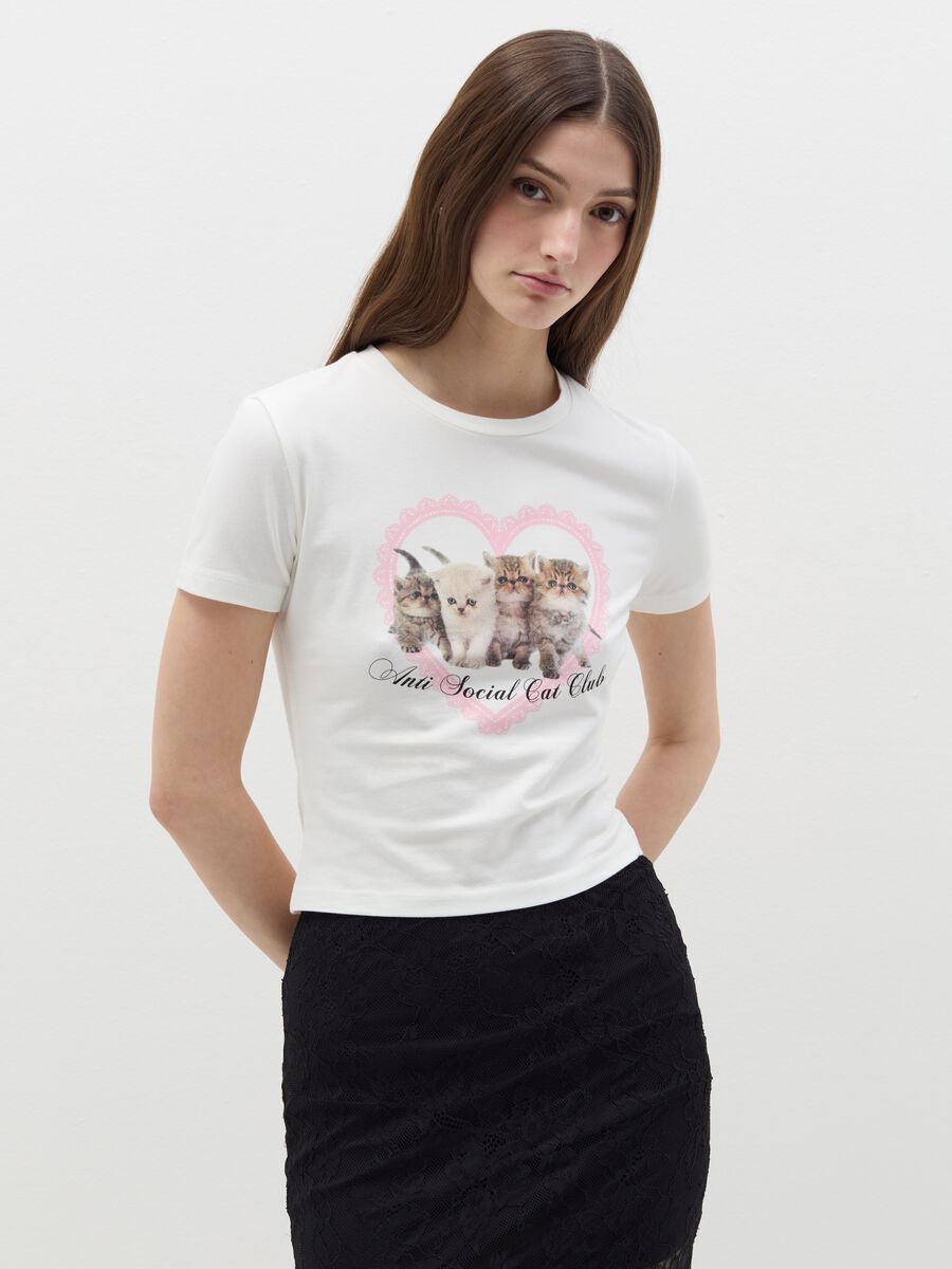 Stretch cotton T-shirt_0