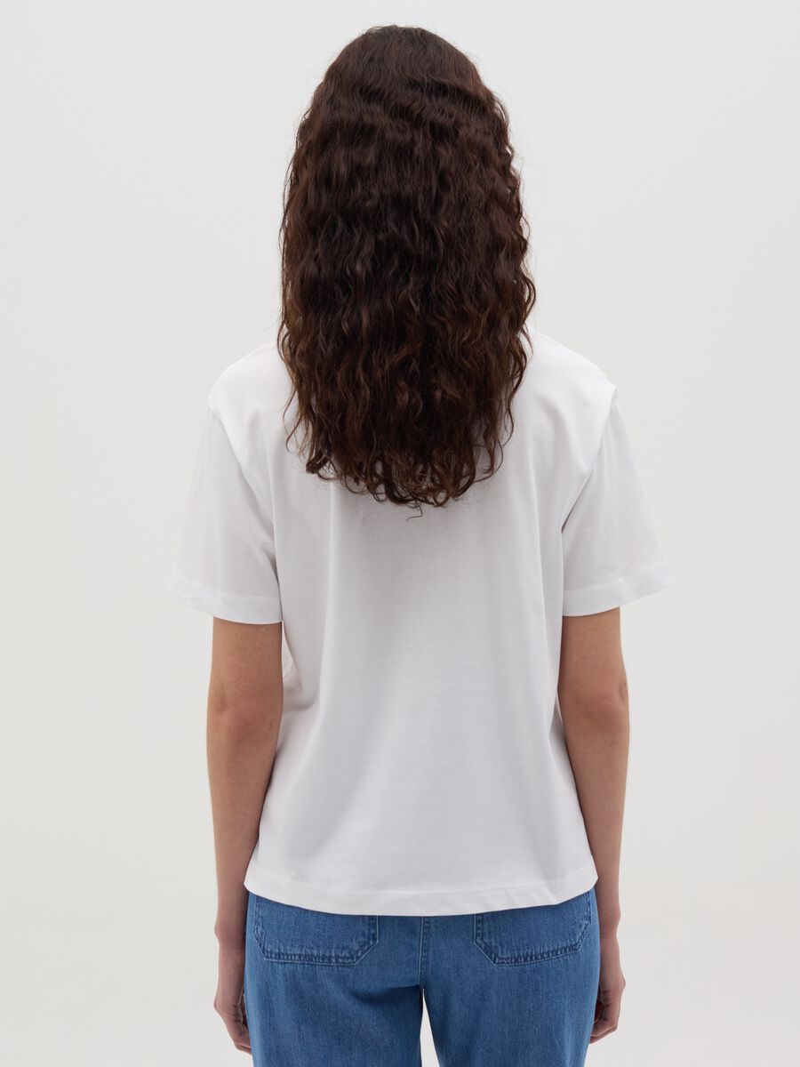 Solid colour cotton T-shirt_3