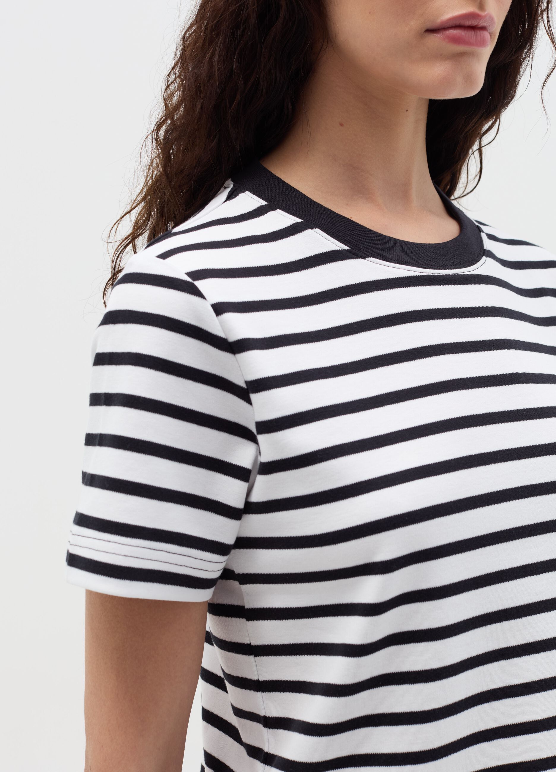T-shirt with horizontal stripes