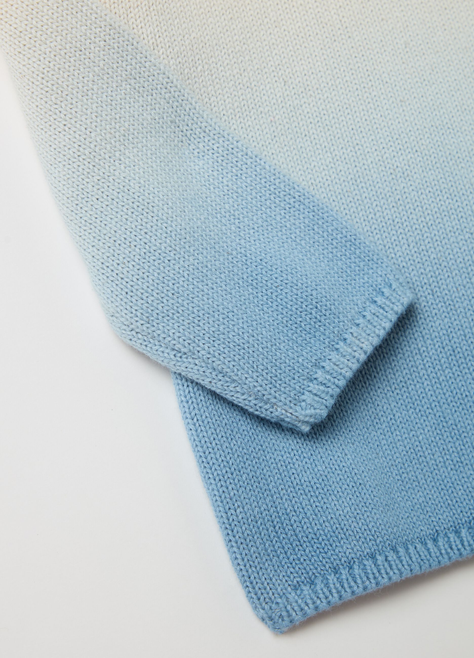 Pullover in cotone degradé 