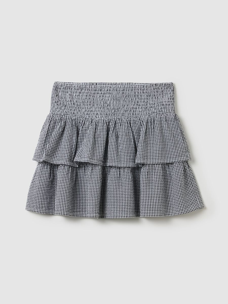 Women’s multicoloured miniskirt in 100% cotton with regular fit_4