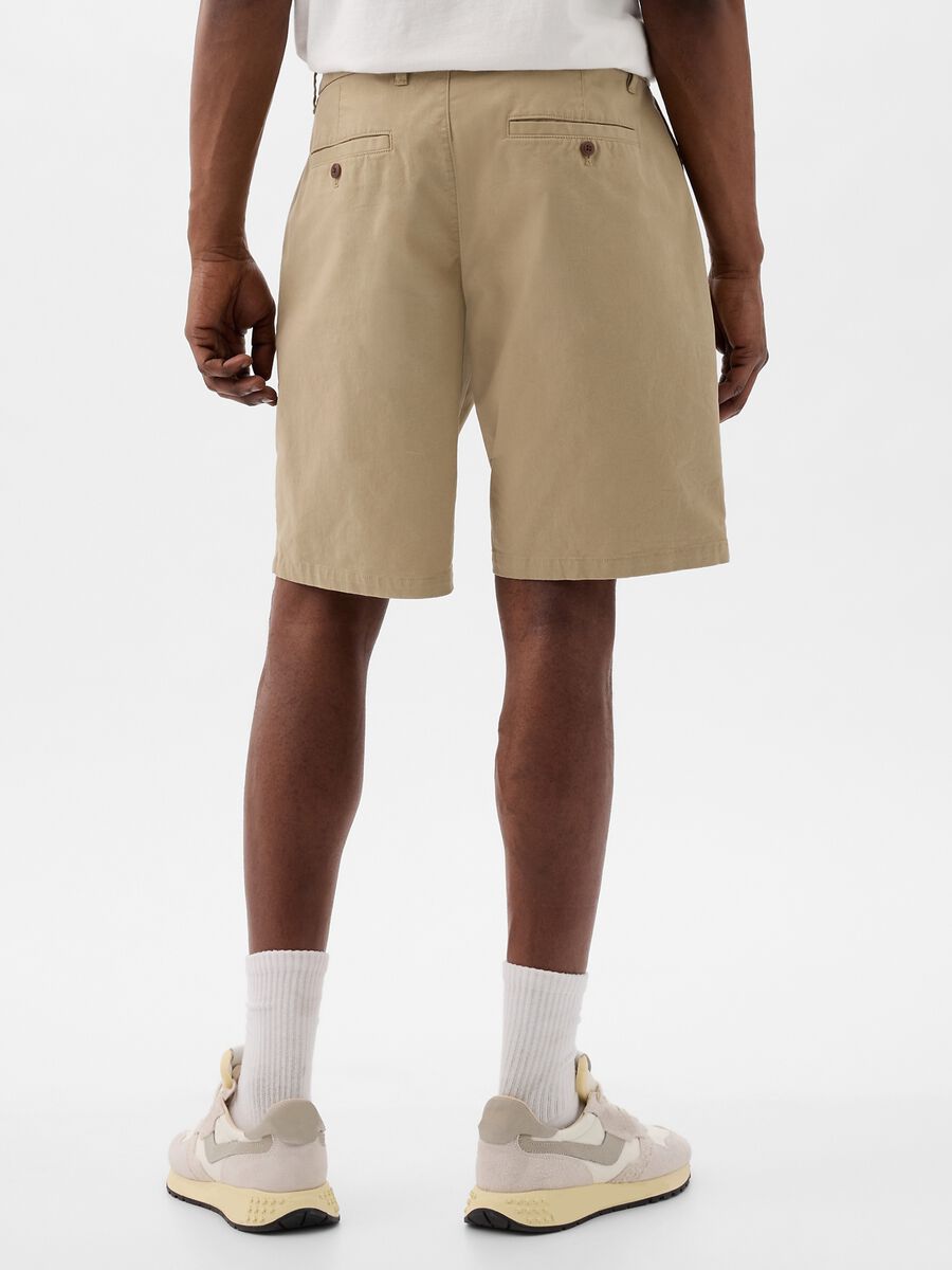 Relaxed-fit Bermuda shorts in stretch cotton_2