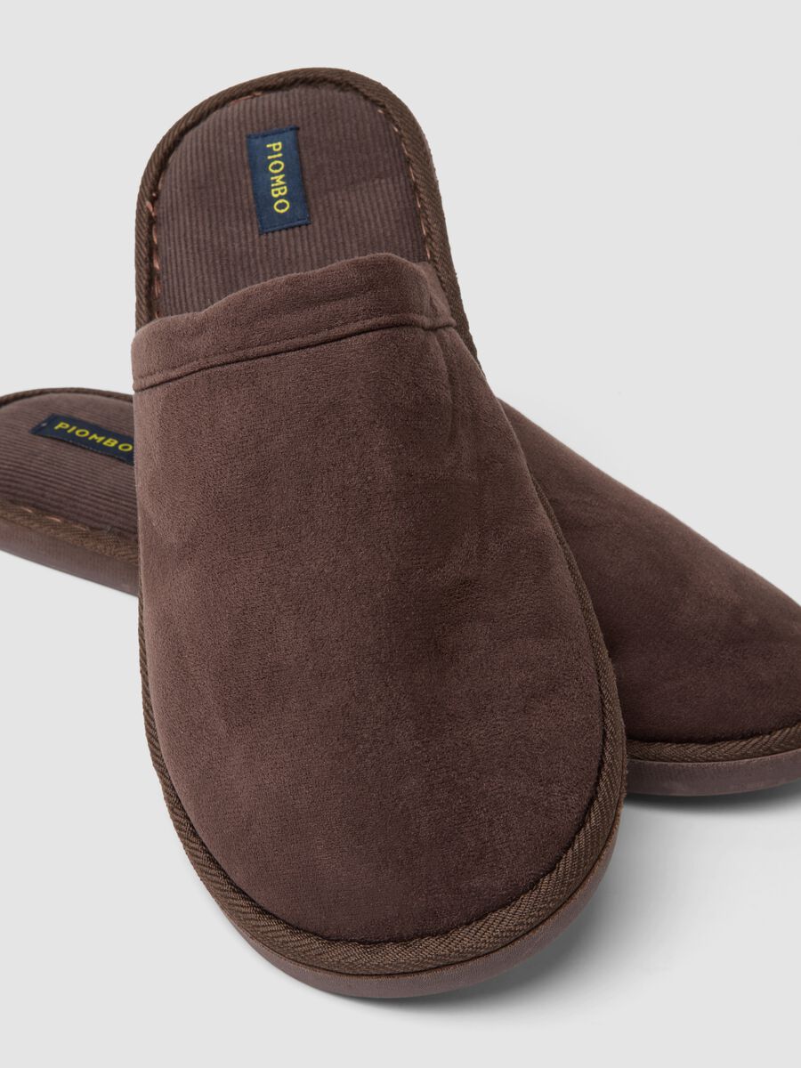 Brown padded house slippers_2