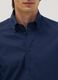Blue slim-fit shirt with button-down collar, easy iron_1