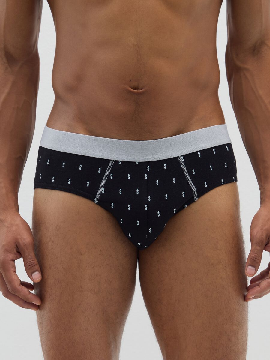 Set of tripack multicolour regular fit cotton briefs_1