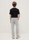 Boy's grey jogger trousers in pure cotton regular fit_1