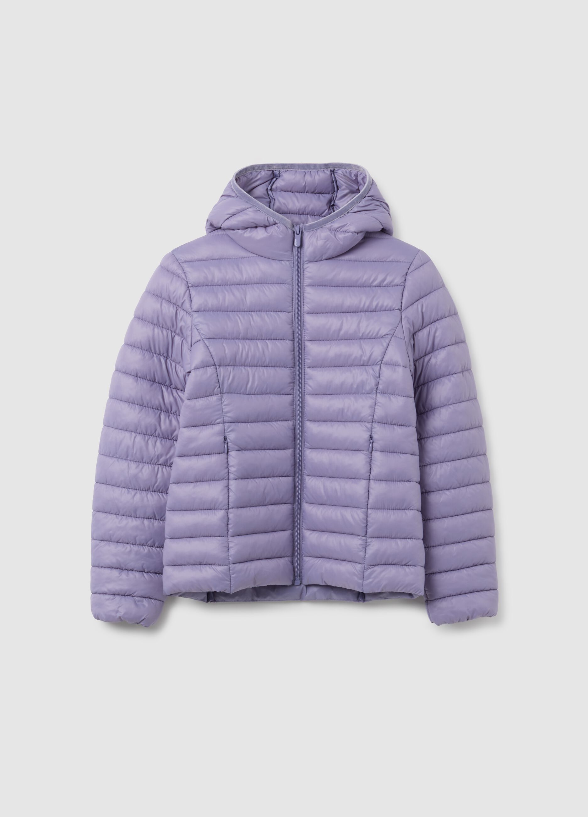 Girls' Regular Fit Mixed Purple Jacket
