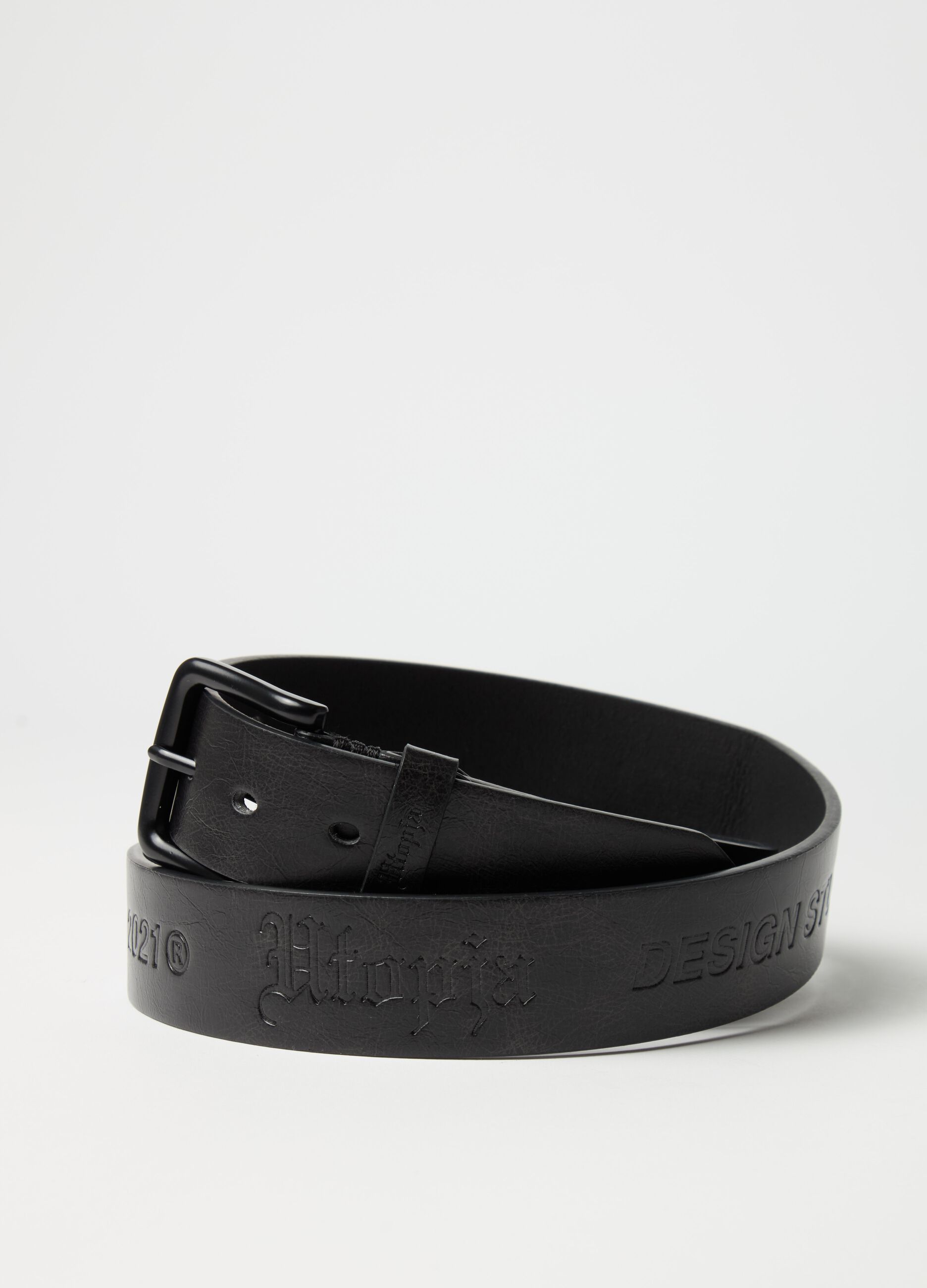 Logo Belt Vintage Black