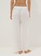 White pure viscose long trousers_2