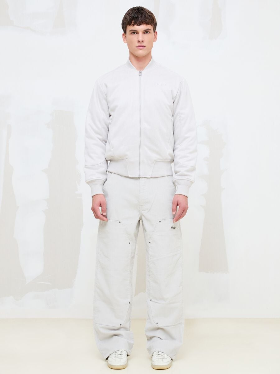 Corduroy Carpenter Pants Light Beige_4