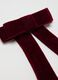 Accessorio per capelli in velluto rosso da bambina_2