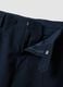 Pantaloni formali blu in viscosa elasticizzata regular fit_5