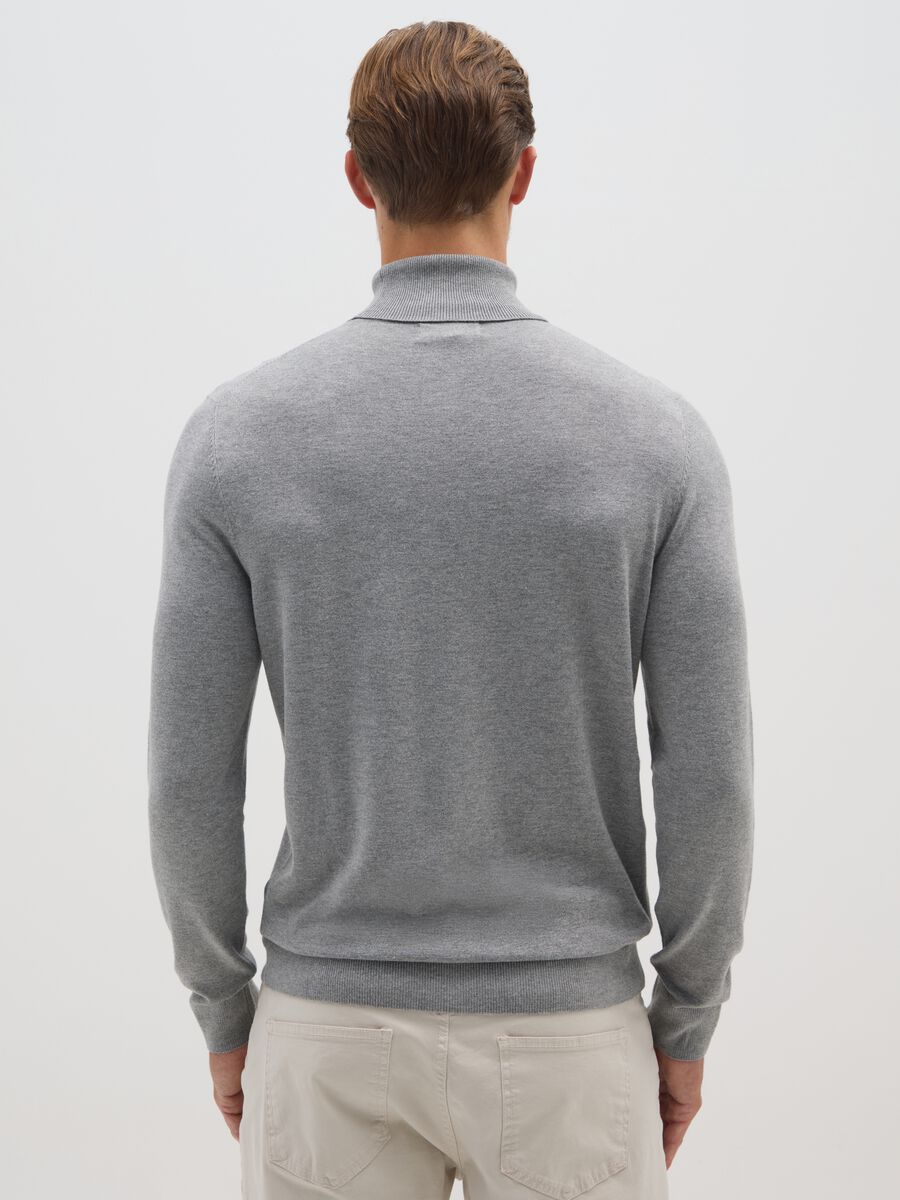 Grey regular fit turtleneck_2