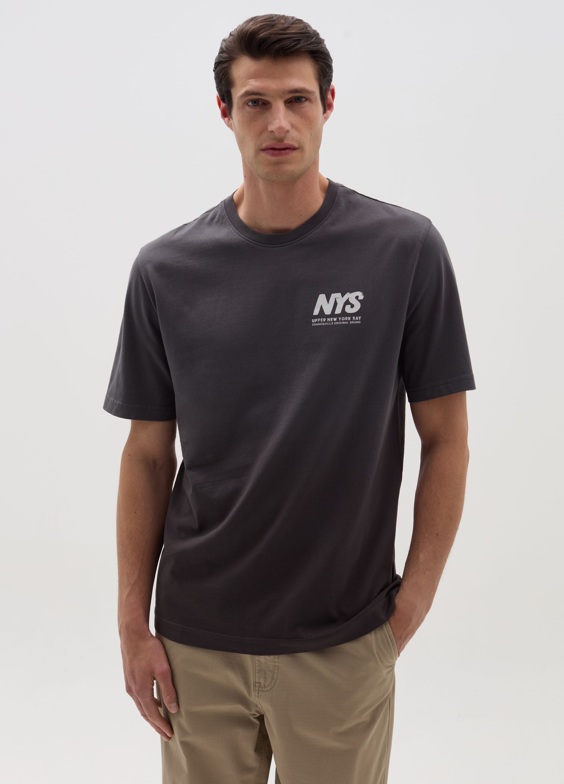 Ovs T-shirt in cotone con stampa lettering