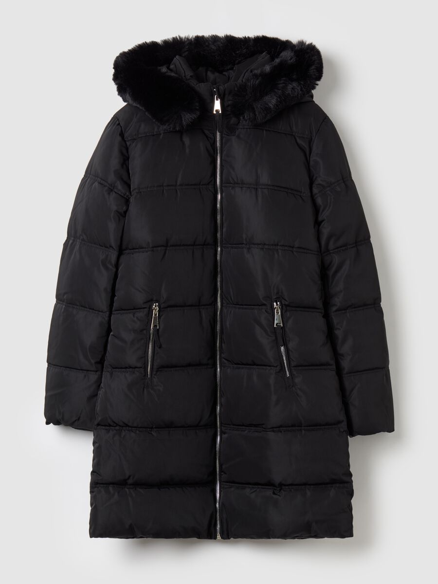 Parka imbottito full-zip con cappuccio_4
