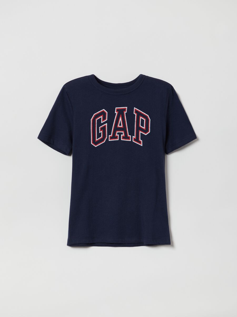 T-shirt with round neck and logo print_0