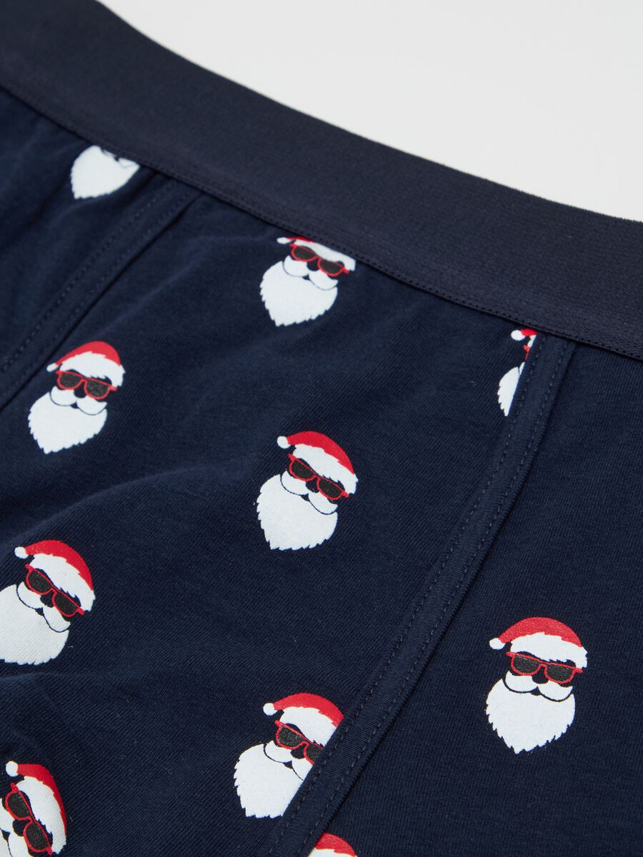 Stretch organic cotton boxer shorts with all-over print_5