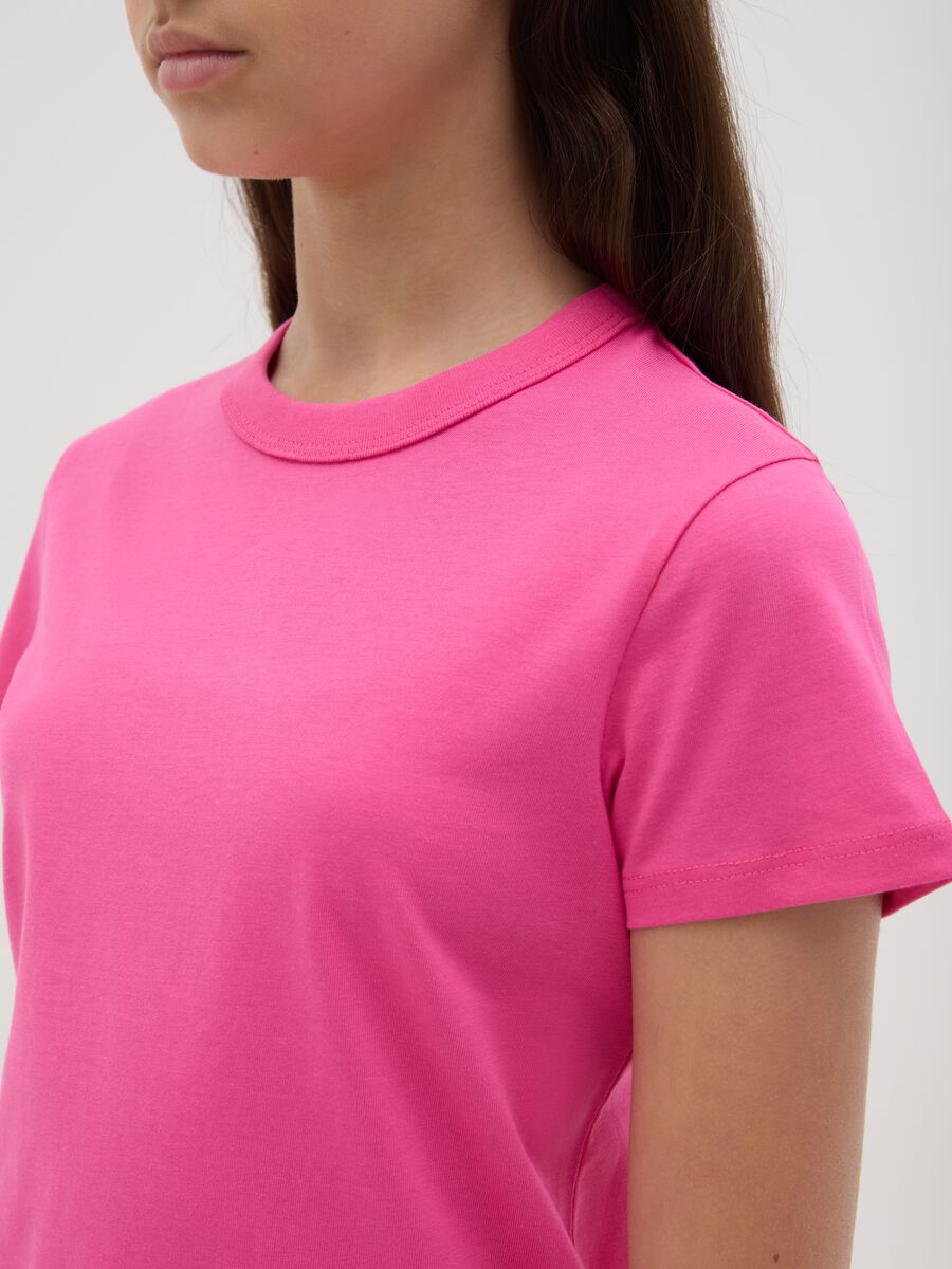 OVS Kids Pink Organic Cotton T-shirt_2