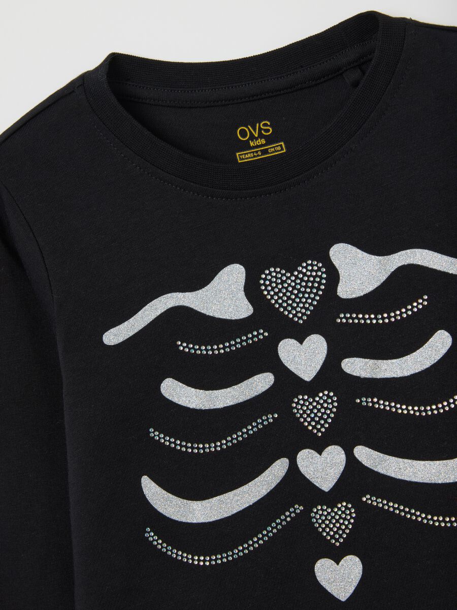Long Sleeve Black Cotton T-shirt_2