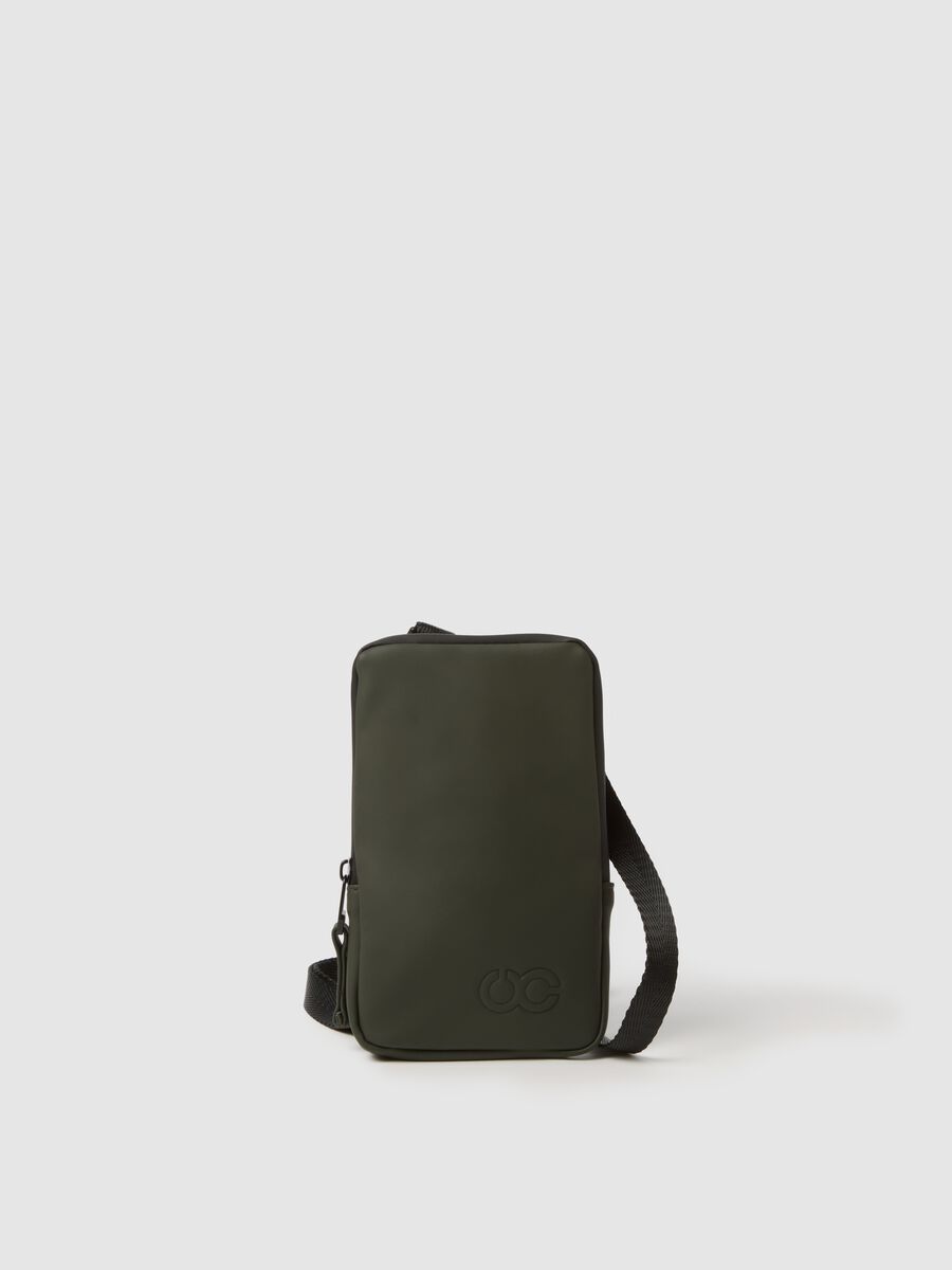 Green Shoulder Bag with Zip_0
